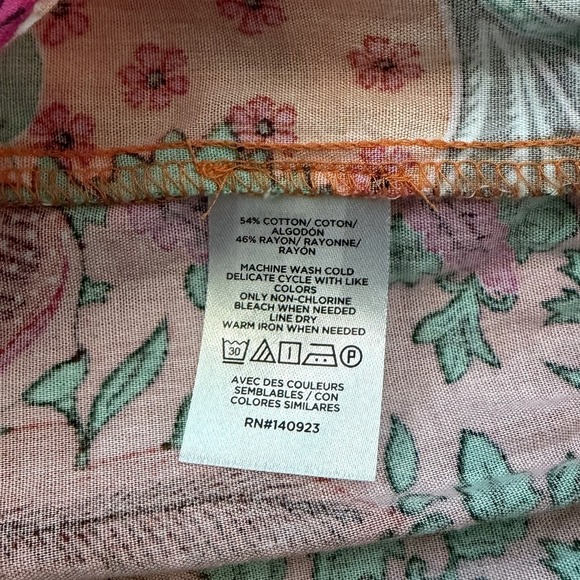 Ann Taylor Loft Dress Size S Petite Patchwork Bloom Floral Waist Tie Vacation - Picture 5 of 7